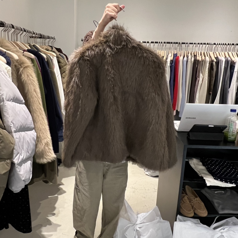 PLATE韓國直郵㊣女裝新款推薦人氣職業熱賣25秋冬真品短款大衣PLATE短款大衣