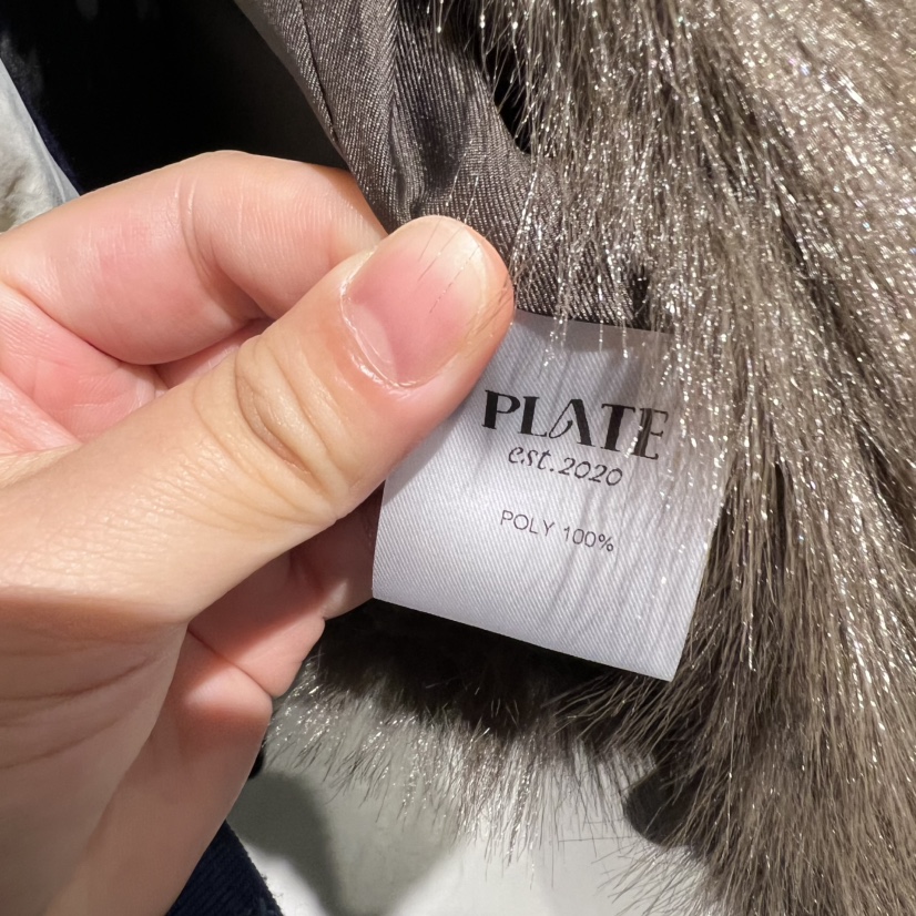 PLATE韓國直郵㊣女裝新款推薦人氣職業熱賣25秋冬真品短款大衣PLATE短款大衣