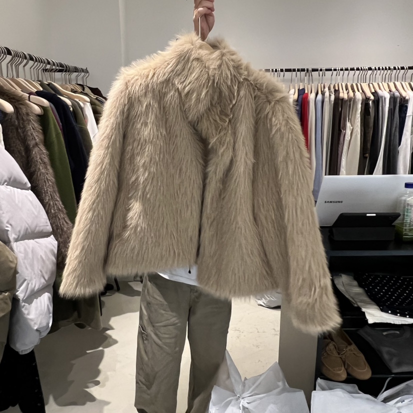 PLATE韓國直郵㊣女裝新款推薦人氣職業熱賣25秋冬真品短款大衣PLATE短款大衣圖色1