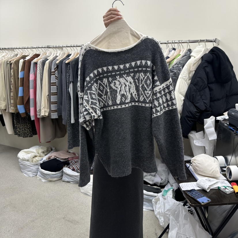 AMOEBA東大門㊣直郵女士新品推薦人氣真品熱賣休閑25秋冬毛衣AMOEBA毛衣