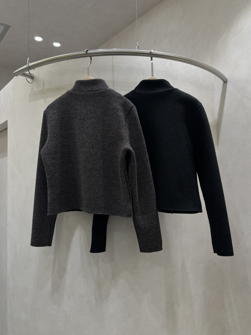 WHO IS SHE韓國直郵㊣女裝新品熱賣推薦職業真品針織衫拉鏈WHO IS SHE針織衫