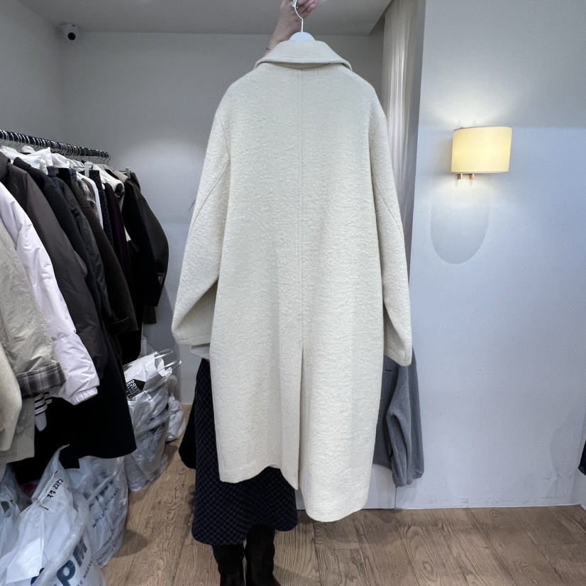 JINSIM韓國代購㊣女士新品職業25秋冬真品熱賣推薦中長款大衣JINSIM中長款大衣