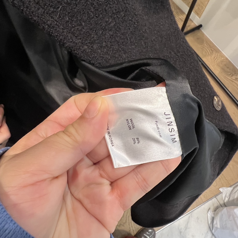 JINSIM韓國代購㊣女士新品職業25秋冬真品熱賣推薦中長款大衣JINSIM中長款大衣