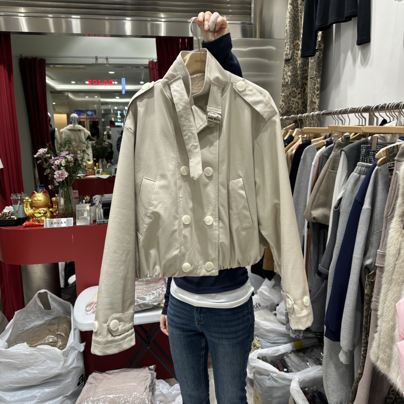 SOLAR韓國直郵㊣女士新款人氣熱賣真品推薦休閑25秋冬職業夾克SOLAR夾克圖色1