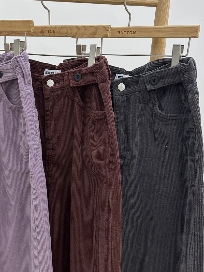 BUT東大門㊣直郵女裝新品人氣25秋冬推薦真品時尚休閑褲加絨button休閑褲