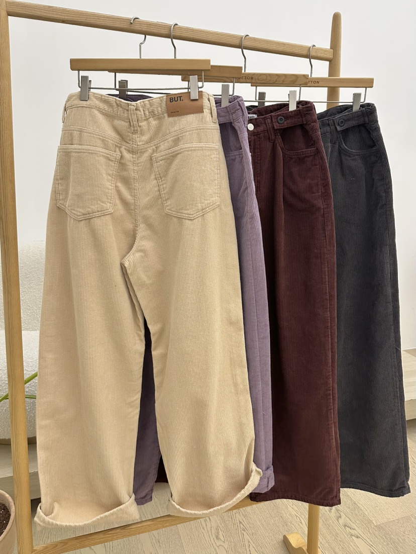 BUT東大門㊣直郵女裝新品人氣25秋冬推薦真品時尚休閑褲加絨button休閑褲