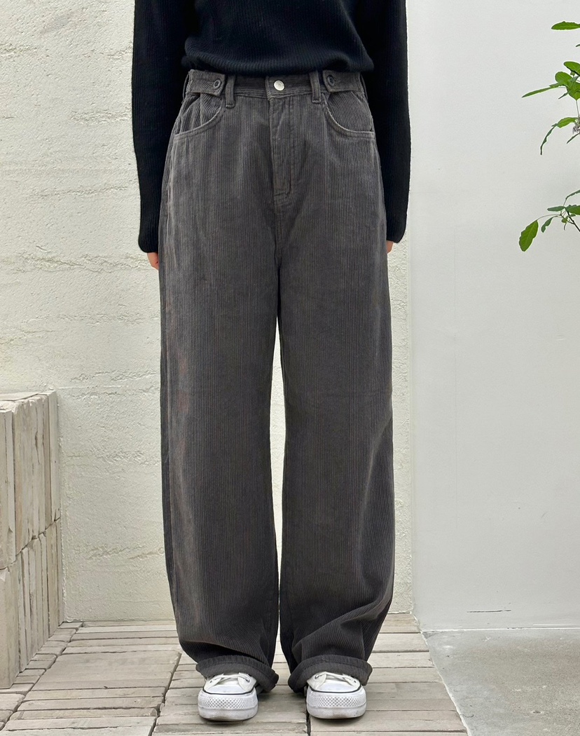 BUT東大門㊣直郵女裝新品人氣25秋冬推薦真品時尚休閑褲加絨button休閑褲