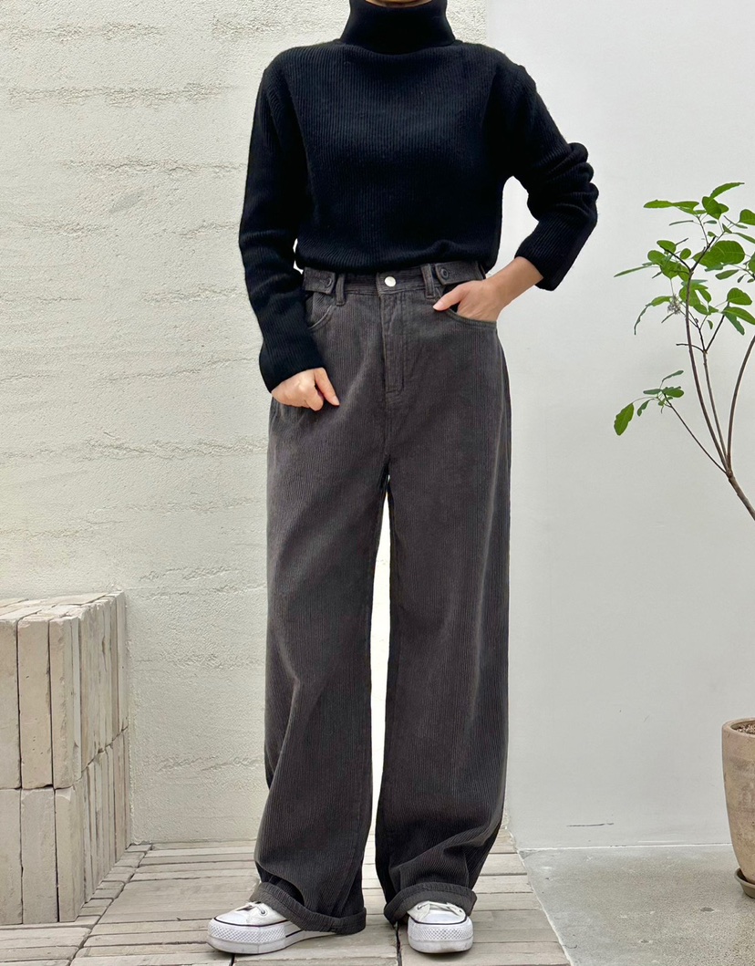 BUT東大門㊣直郵女裝新品人氣25秋冬推薦真品時尚休閑褲加絨button休閑褲