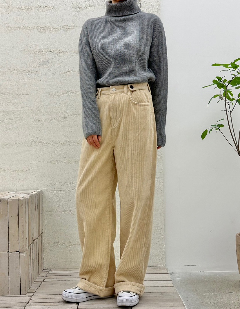 BUT東大門㊣直郵女裝新品人氣25秋冬推薦真品時尚休閑褲加絨button休閑褲