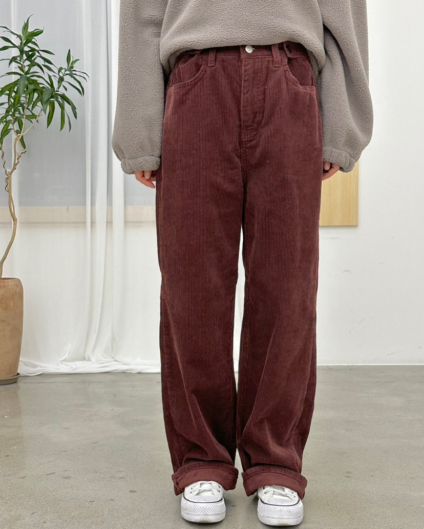 BUT東大門㊣直郵女裝新品人氣25秋冬推薦真品時尚休閑褲加絨button休閑褲圖色1