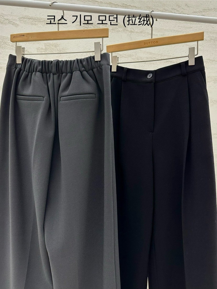 BUT東大門㊣代購女士新款25秋冬時尚真品休閑褲不含腰帶加絨button休閑褲