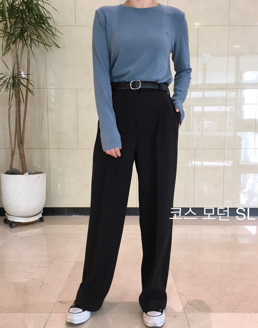 BUT東大門㊣代購女士新款25秋冬時尚真品休閑褲不含腰帶加絨button休閑褲