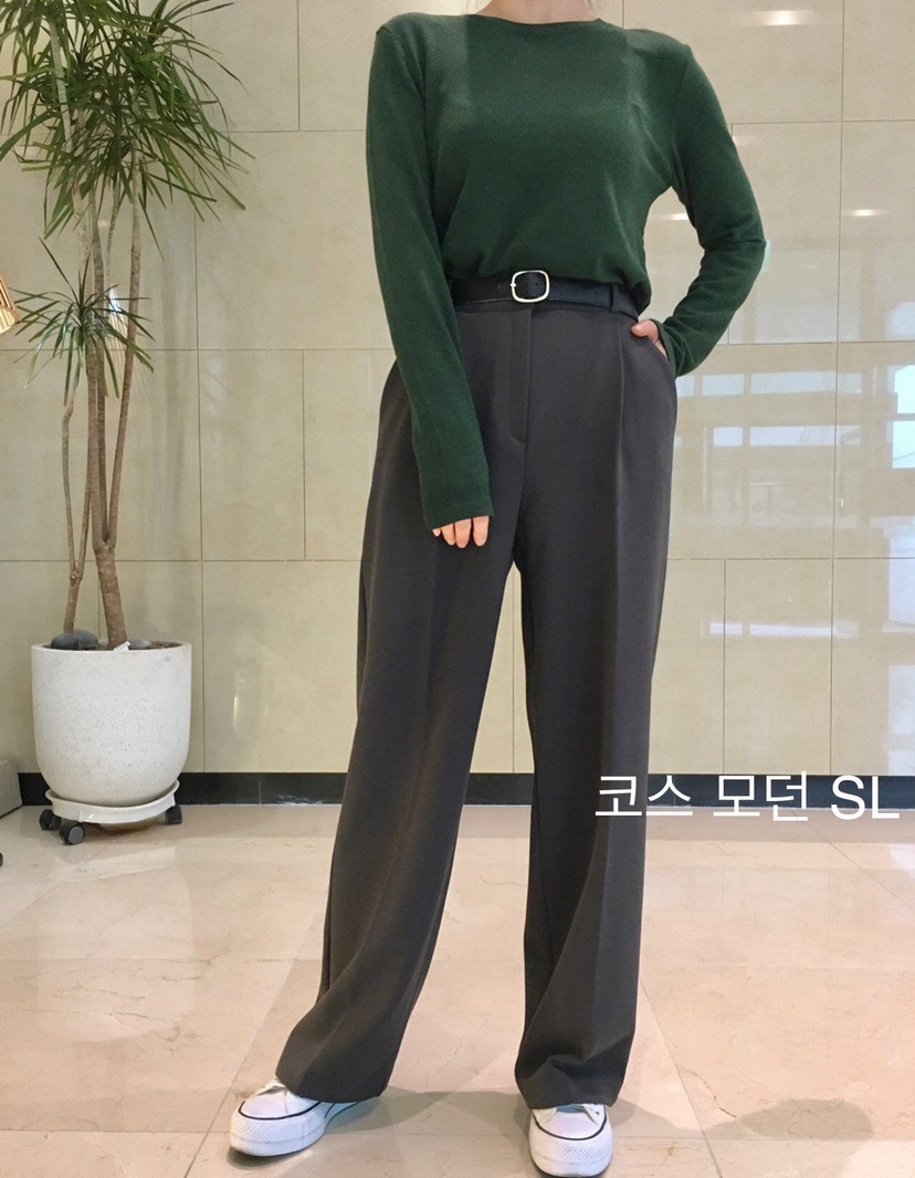 BUT東大門㊣代購女士新款25秋冬時尚真品休閑褲不含腰帶加絨button休閑褲