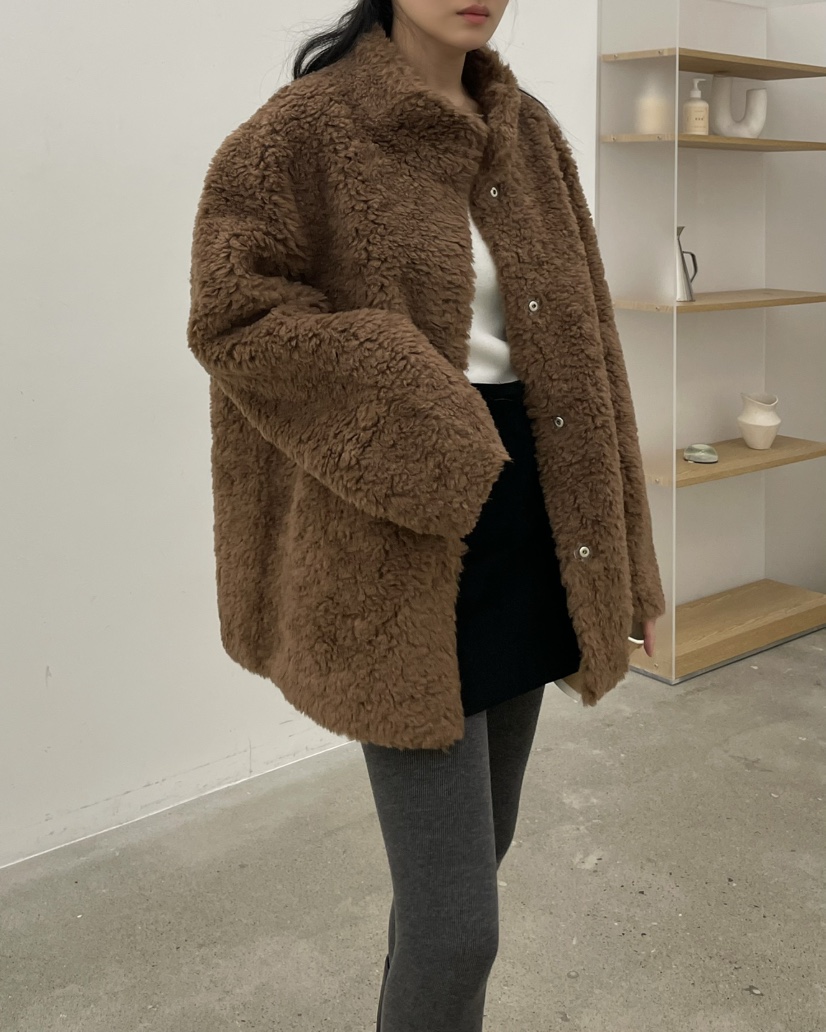 ALLVIBE韓國直郵㊣女士新款職業推薦休閑時尚25秋冬短款大衣ALLVIBE短款大衣