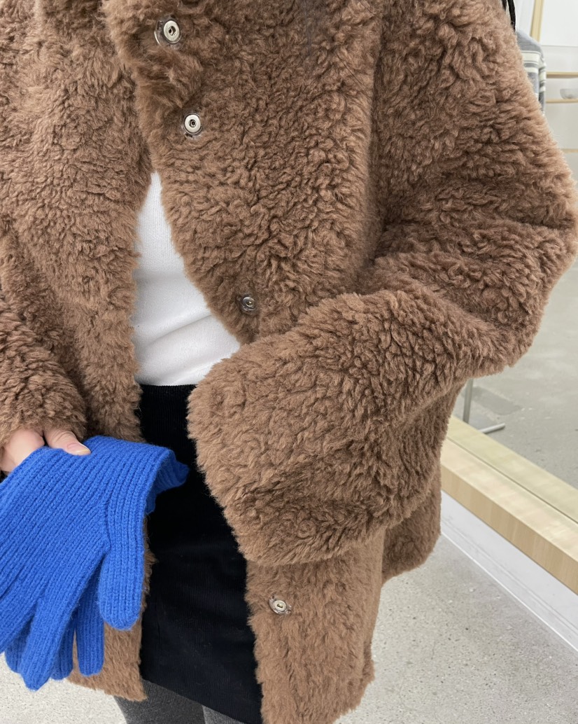 ALLVIBE韓國直郵㊣女士新款職業推薦休閑時尚25秋冬短款大衣ALLVIBE短款大衣