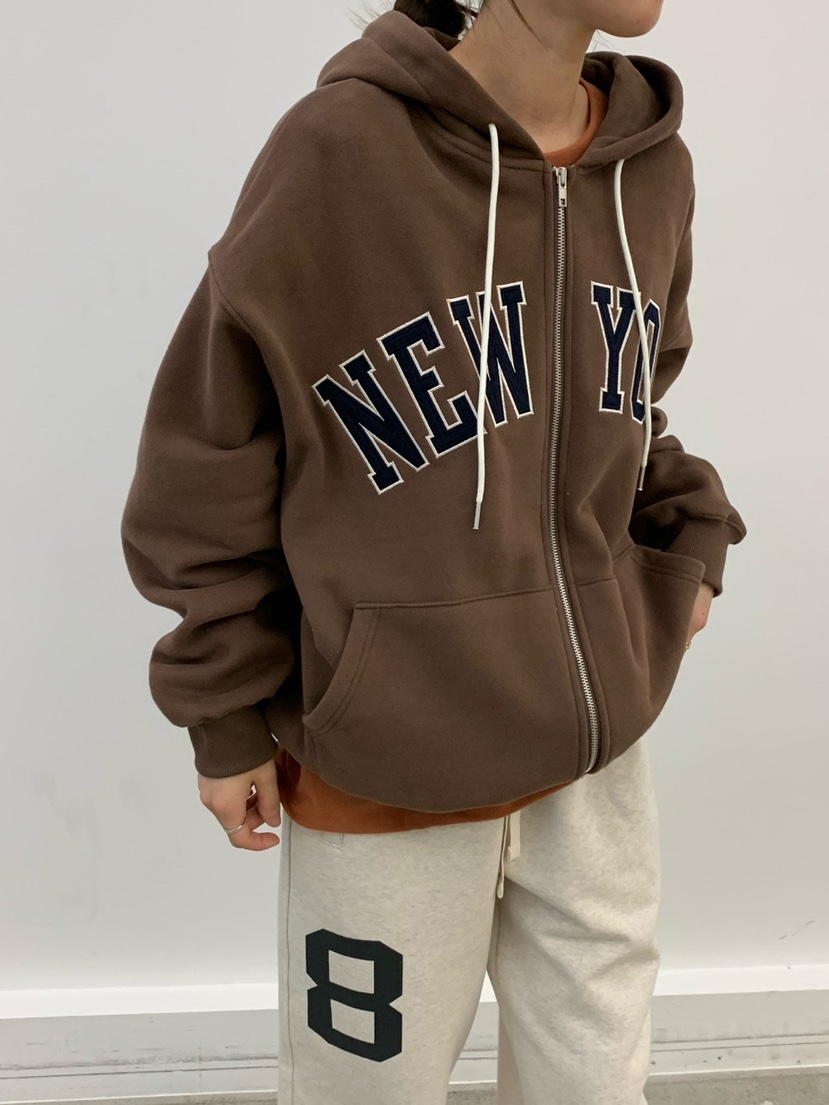 COBALT BLUE東大門㊣代購女士新款休閑25秋冬夾克連帽拉鏈衫COBALT BLUE夾克