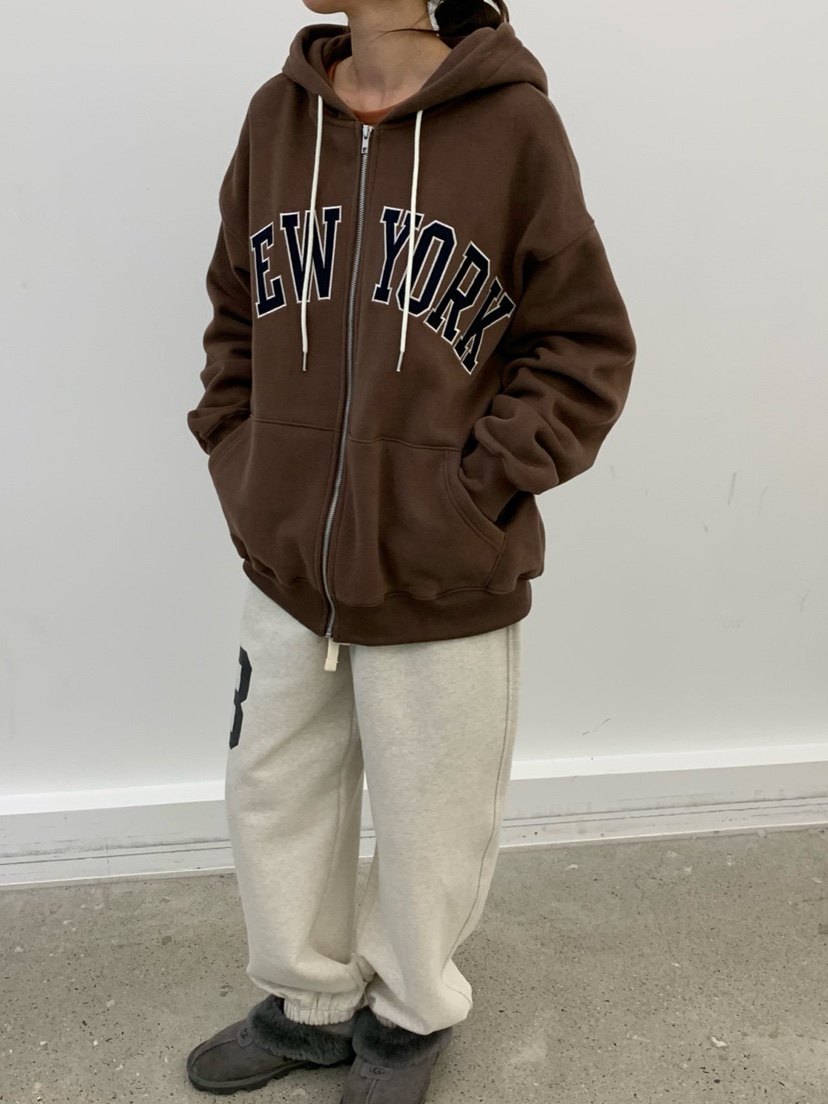 COBALT BLUE東大門㊣代購女士新款休閑25秋冬夾克連帽拉鏈衫COBALT BLUE夾克