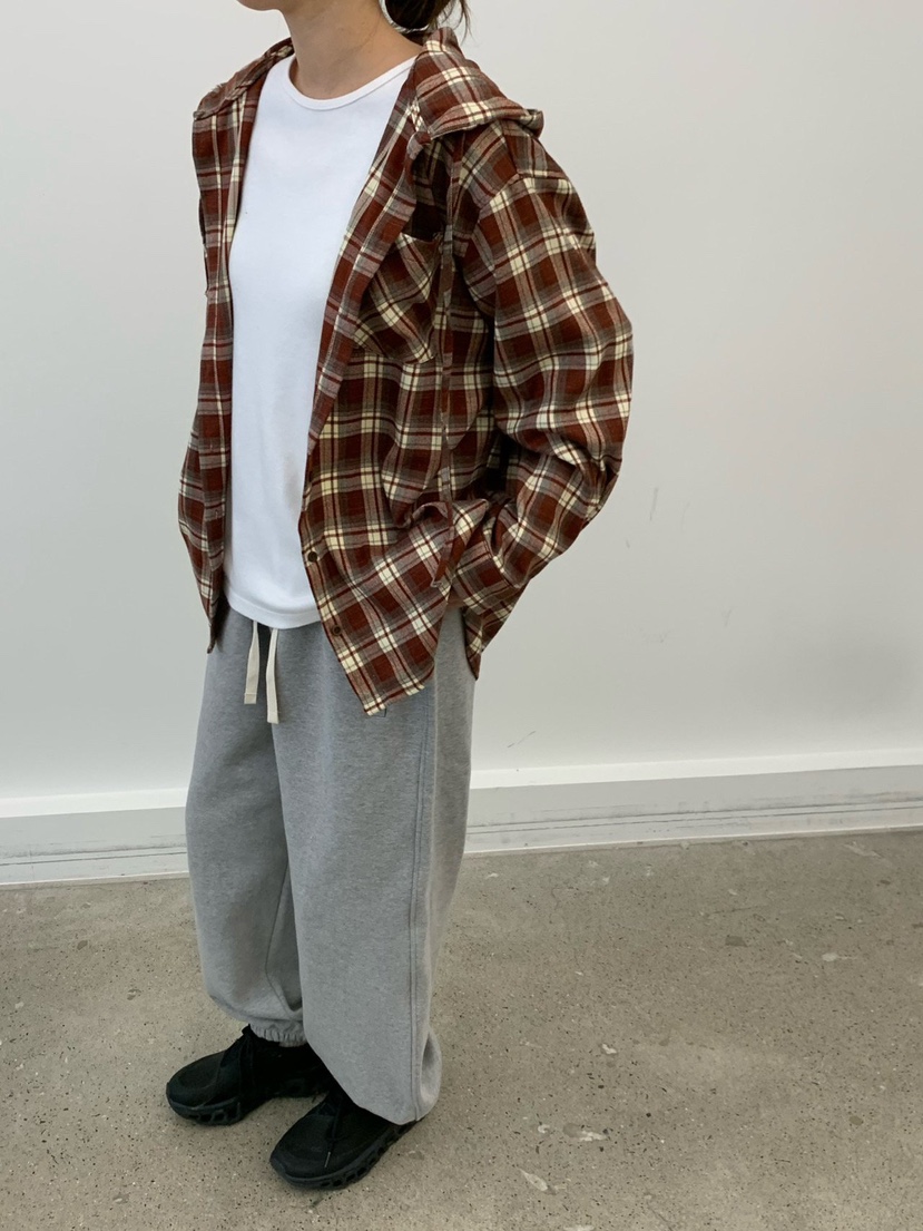 COBALT BLUE東大門㊣代購女士新款25秋冬襯衫蕾絲衫連帽衫格子COBALT BLUE襯衫/蕾絲衫