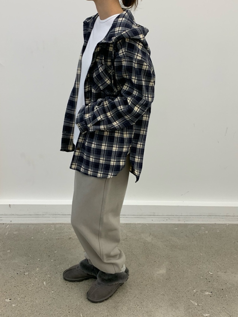 COBALT BLUE東大門㊣代購女士新款25秋冬襯衫蕾絲衫連帽衫格子COBALT BLUE襯衫/蕾絲衫