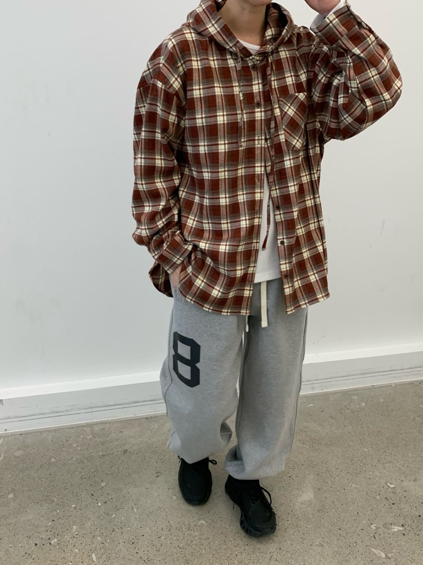 COBALT BLUE東大門㊣代購女士新款25秋冬襯衫蕾絲衫連帽衫格子COBALT BLUE襯衫/蕾絲衫圖色1