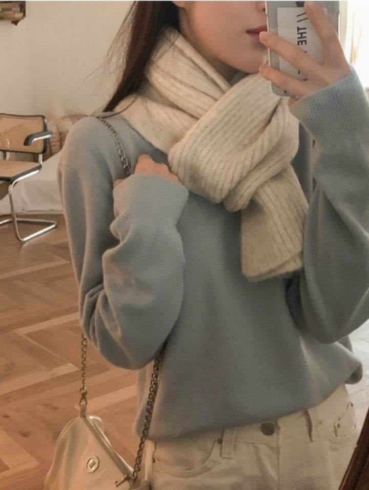 EBADA韓國代購㊣女裝新品25秋冬熱賣推薦職業休閑真品圍巾披肩EBADA圍巾/披肩