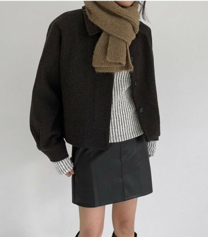 EBADA韓國代購㊣女裝新品25秋冬熱賣推薦職業休閑真品圍巾披肩EBADA圍巾/披肩