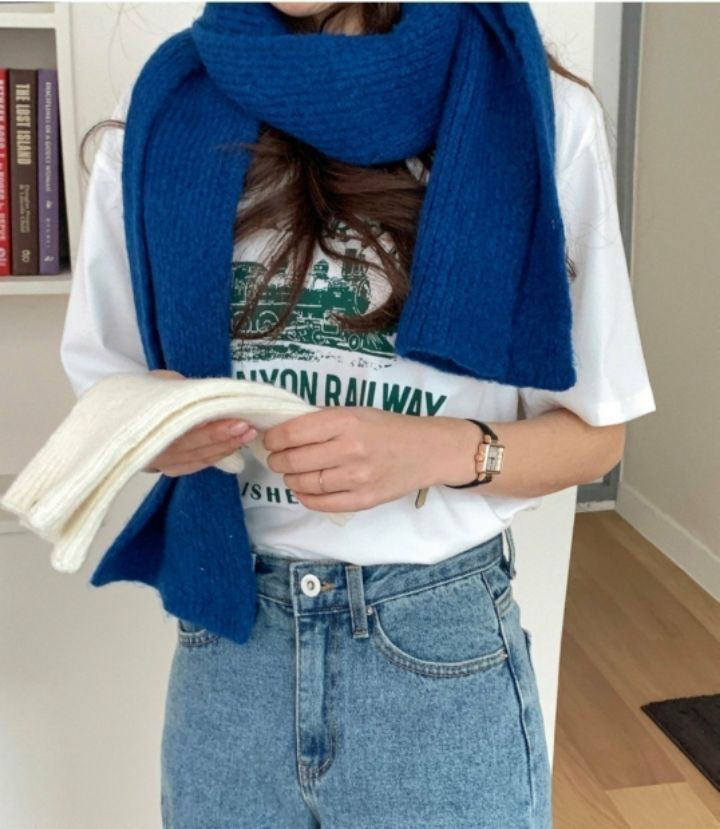 EBADA韓國代購㊣女裝新品25秋冬熱賣推薦職業休閑真品圍巾披肩EBADA圍巾/披肩