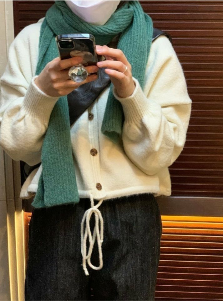 EBADA韓國代購㊣女裝新品25秋冬熱賣推薦職業休閑真品圍巾披肩EBADA圍巾/披肩