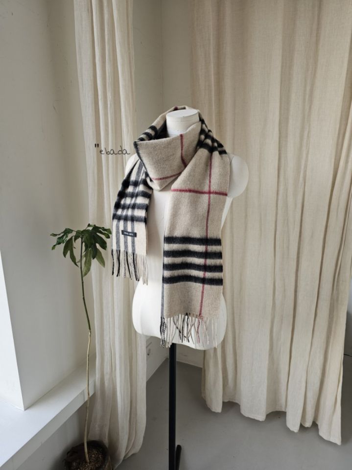 EBADA東大門㊣直郵女裝新款25秋冬人氣職業圍巾披肩羊毛格紋EBADA圍巾/披肩圖色2