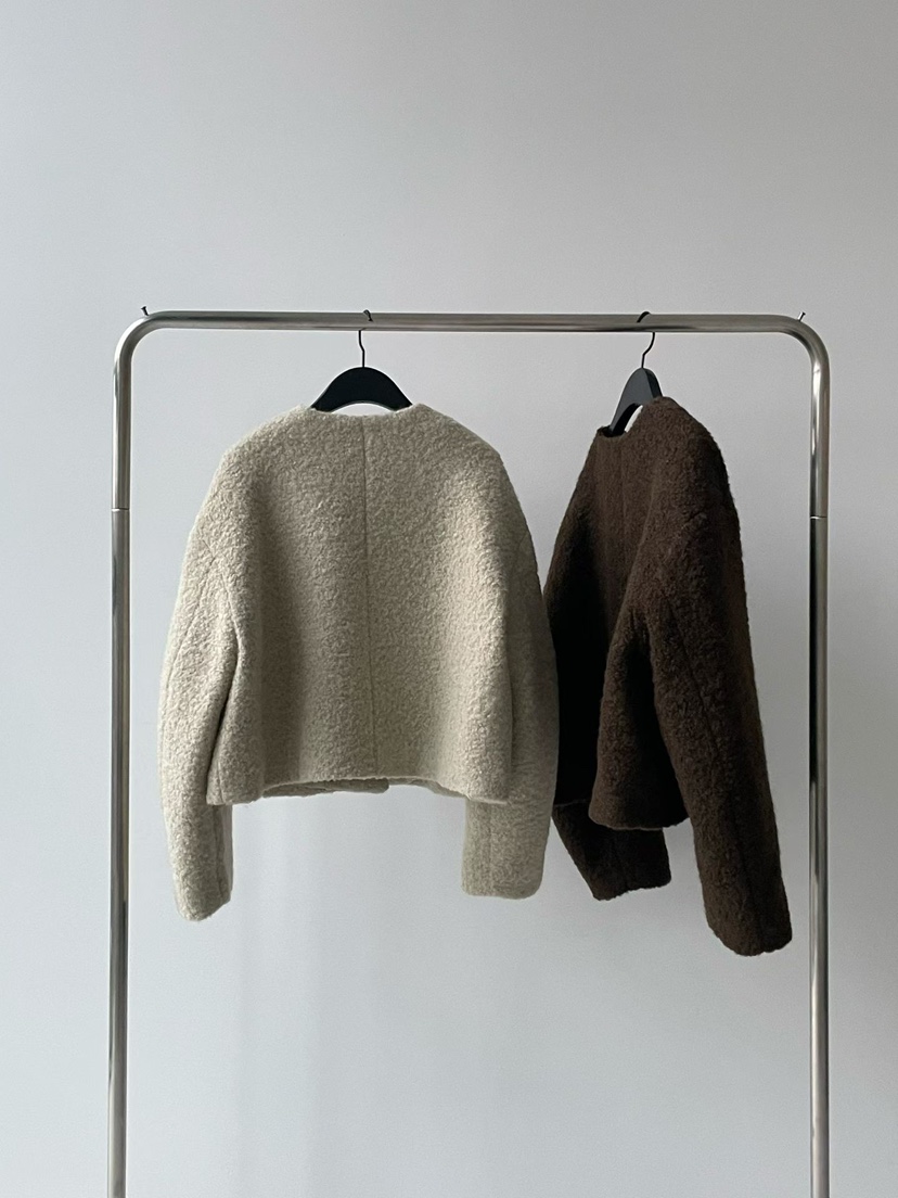 TAF韓國直郵㊣女士新品人氣休閑職業25秋冬真品時尚夾克羊駝TAF夾克