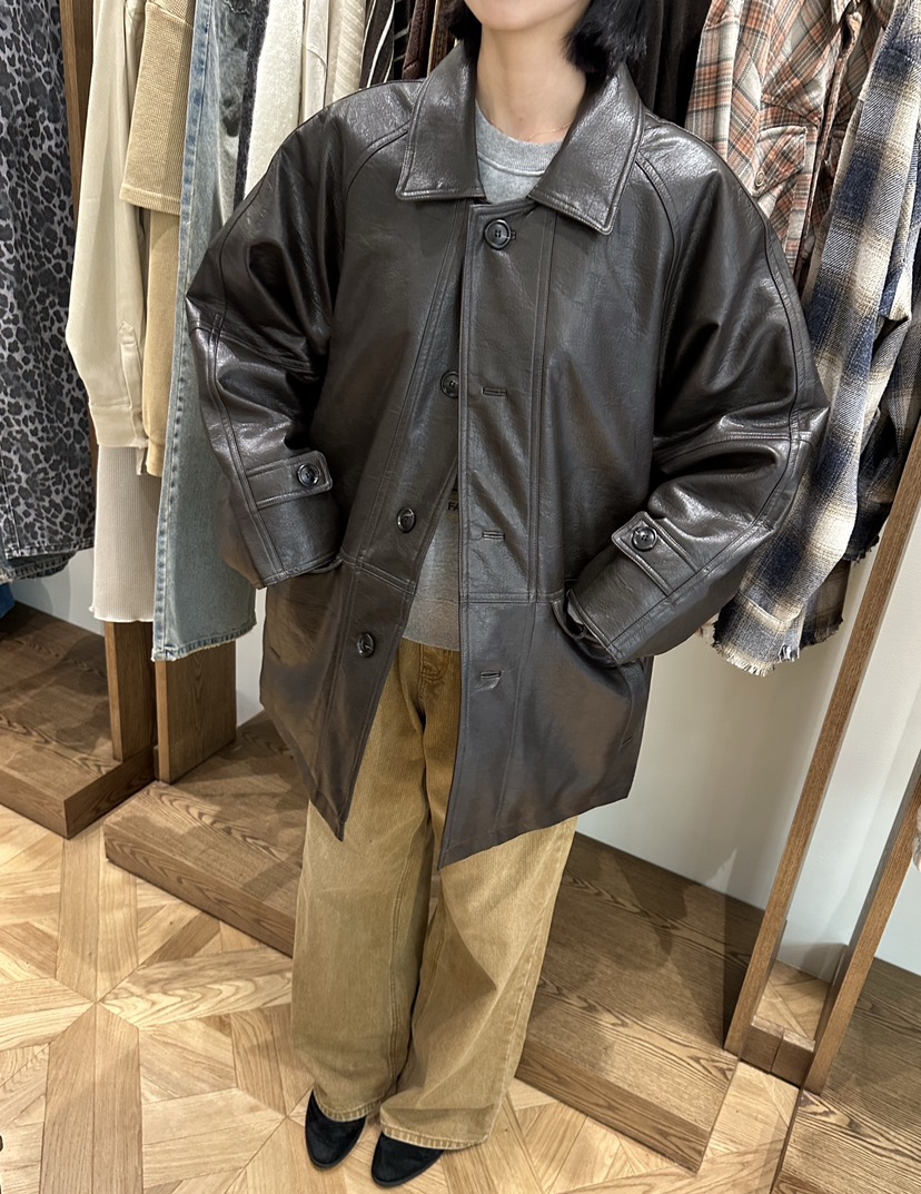 FIFO東大門㊣實拍女裝新款25秋冬真品人氣職業休閑推薦皮衣FIFO皮衣