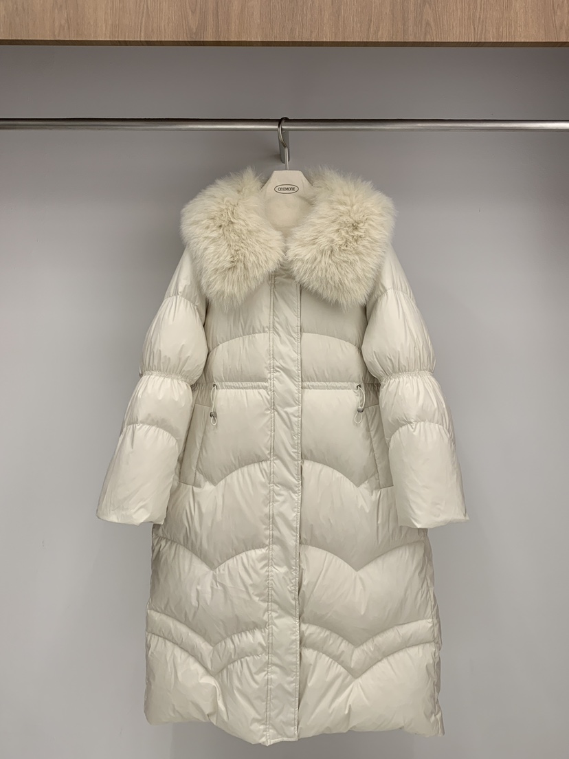 ONE MONE韓國代購㊣女士新款25秋冬時尚人氣真品長款羽絨服ONE MONE長款羽絨服圖色1