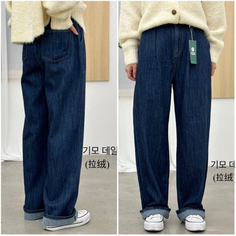 BUT東大門㊣直郵女裝新品熱賣休閑真品時尚職業人氣牛仔褲拉絨button牛仔褲