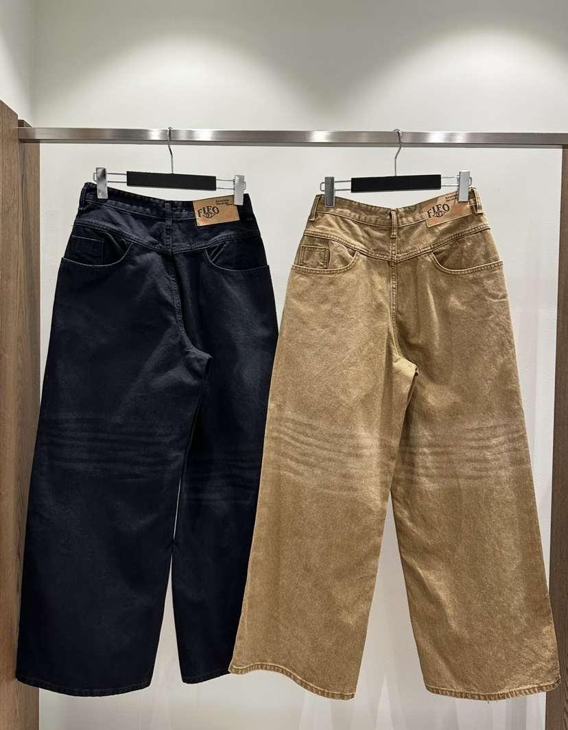 FIFO韓國直郵㊣女裝新款25秋冬休閑職業人氣牛仔褲不含腰帶FIFO牛仔褲