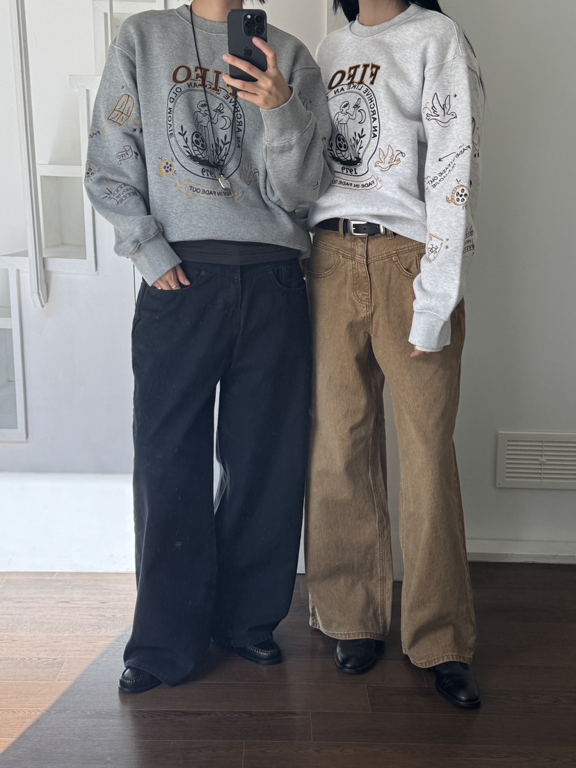 FIFO韓國直郵㊣女裝新款25秋冬休閑職業人氣牛仔褲不含腰帶FIFO牛仔褲