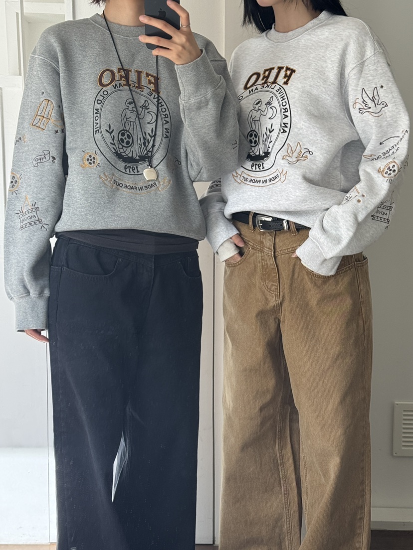 FIFO韓國直郵㊣女裝新款25秋冬休閑職業人氣牛仔褲不含腰帶FIFO牛仔褲