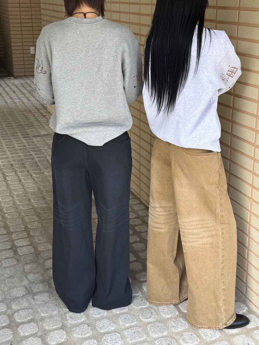 FIFO韓國直郵㊣女裝新款25秋冬休閑職業人氣牛仔褲不含腰帶FIFO牛仔褲