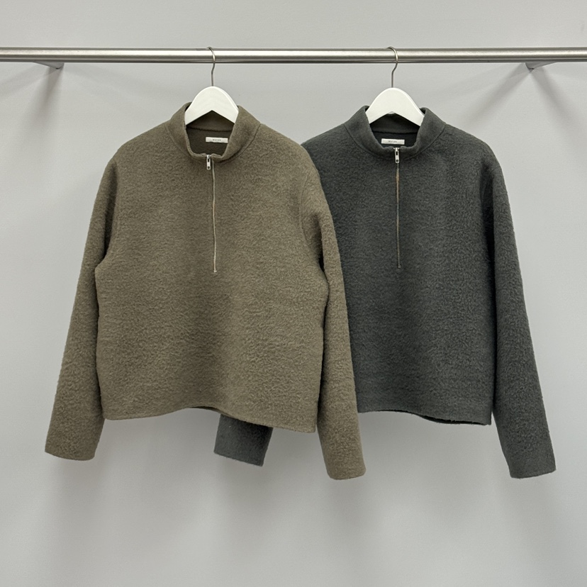 WATER/RIVER韓國代購㊣女士新品真品休閑人氣衛衣羊毛拉鏈WATER/RIVER衛衣