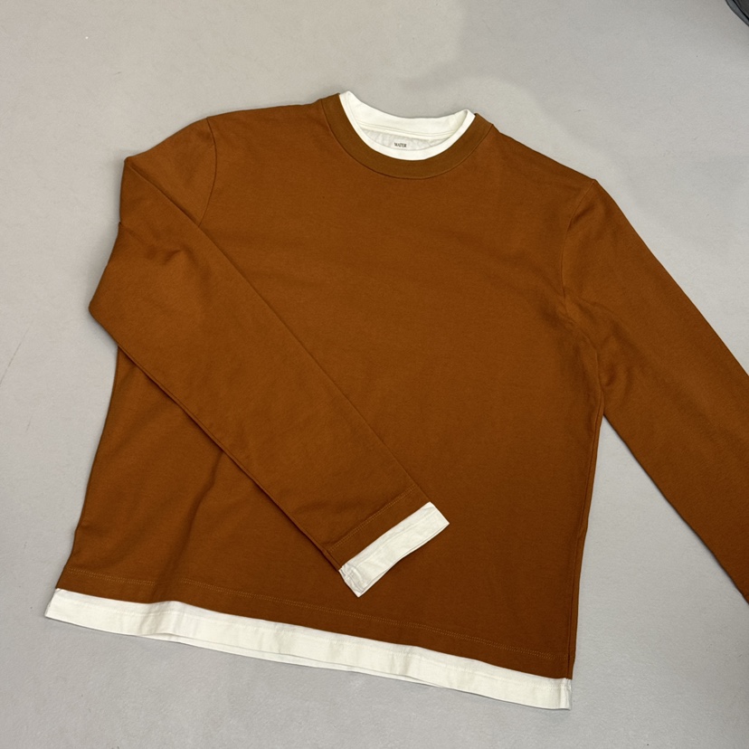 WATER/RIVER東大門㊣直郵女士新款時尚25秋冬人氣職業長袖T恤WATER/RIVER長袖T恤