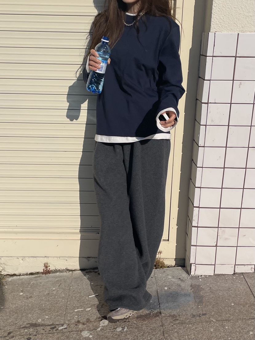 WATER/RIVER東大門㊣直郵女士新款時尚25秋冬人氣職業長袖T恤WATER/RIVER長袖T恤