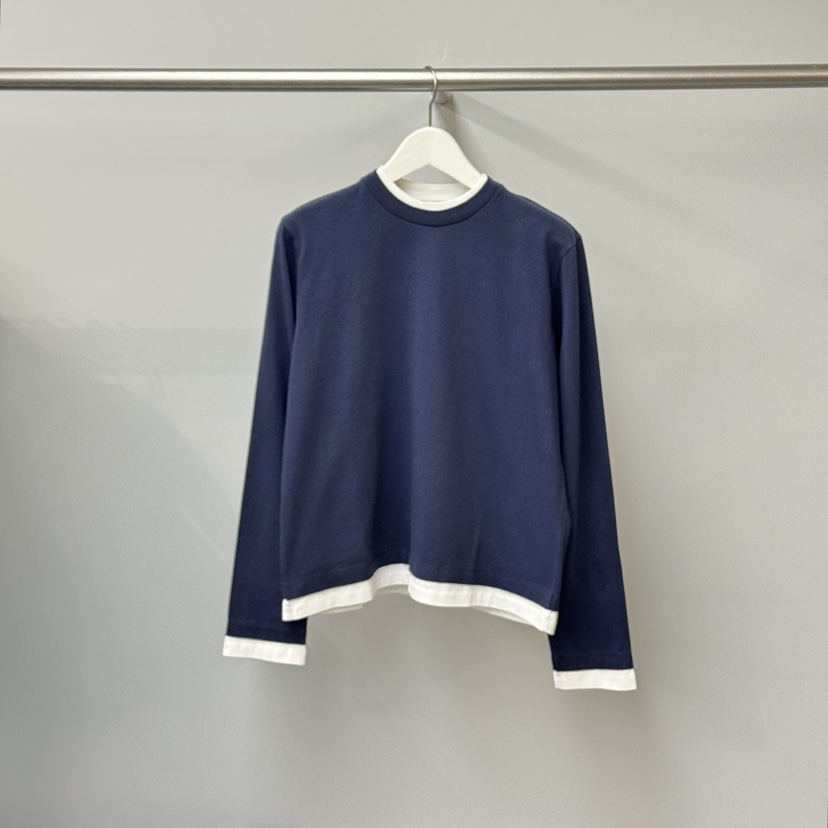 WATER/RIVER東大門㊣直郵女士新款時尚25秋冬人氣職業長袖T恤WATER/RIVER長袖T恤圖色1