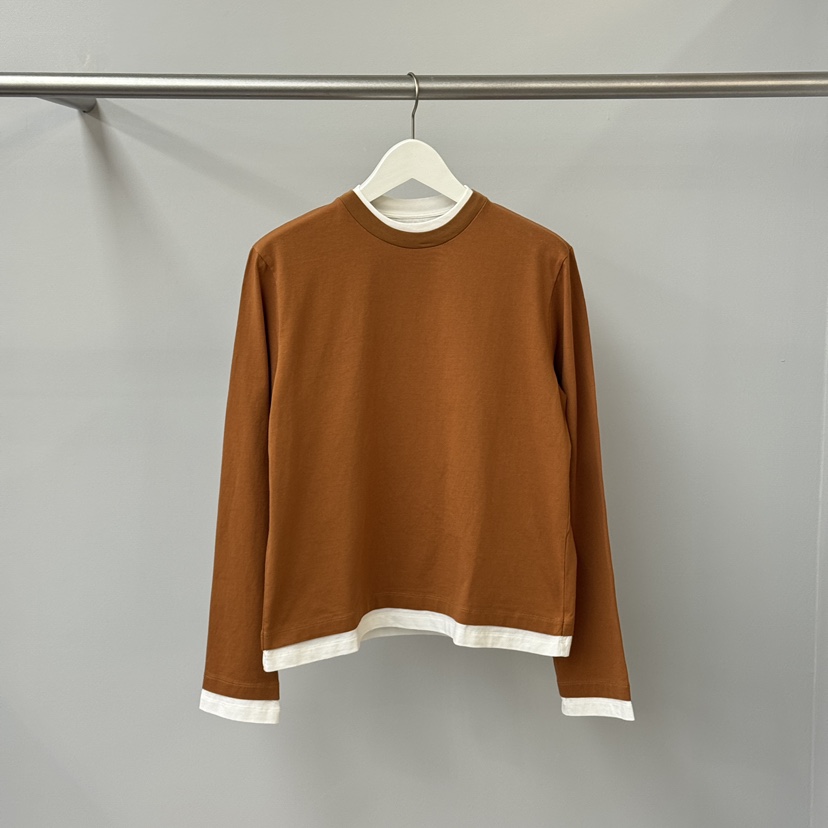 WATER/RIVER東大門㊣直郵女士新款時尚25秋冬人氣職業長袖T恤WATER/RIVER長袖T恤圖色2