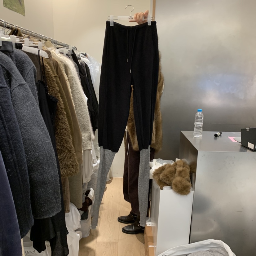 MEET ME韓國代購㊣女裝新款真品休閑25秋冬熱賣推薦休閑褲MEET ME休閑褲圖色1