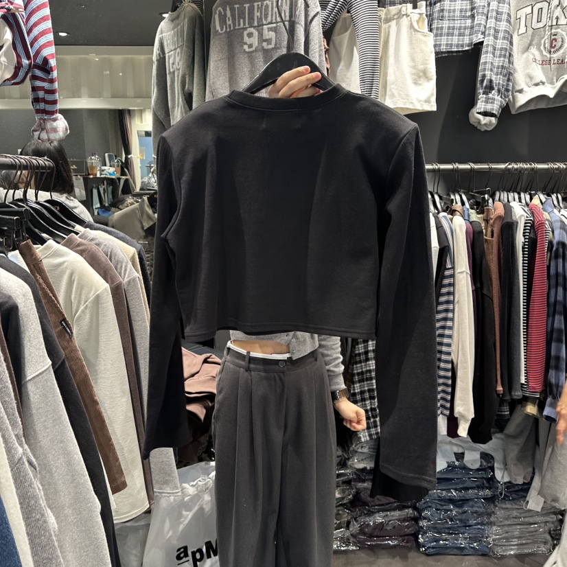 LONE STAR東大門㊣直郵女士新款職業休閑時尚人氣推薦長袖T恤LONE STAR長袖T恤