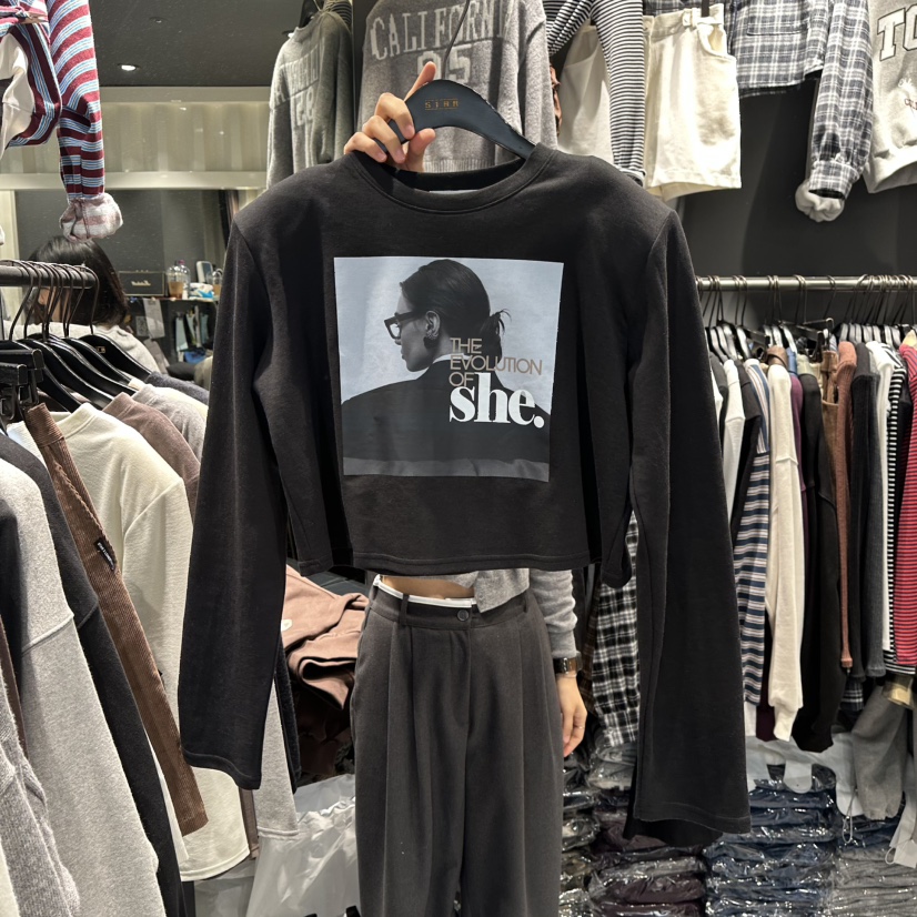 LONE STAR東大門㊣直郵女士新款職業休閑時尚人氣推薦長袖T恤LONE STAR長袖T恤圖色2