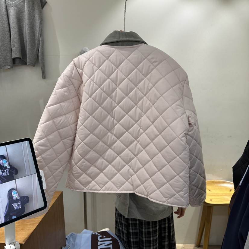 ASSEMBLY韓國直郵㊣女士新款熱賣職業時尚人氣短款棉服填充棉ASSEMBLY短款棉服