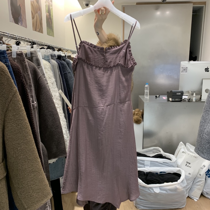 MEET ME韓國代購㊣女裝新款推薦真品休閑人氣熱賣職業連衣裙MEET ME連衣裙