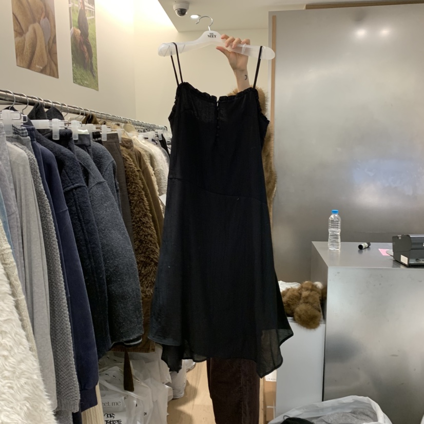 MEET ME韓國代購㊣女裝新款推薦真品休閑人氣熱賣職業連衣裙MEET ME連衣裙圖色2