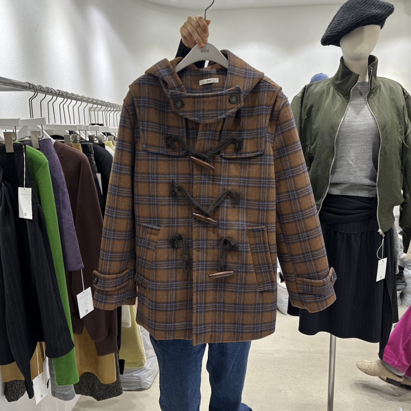 INNI韓國代購㊣女士新款真品推薦人氣休閑熱賣時尚25秋冬夾克inni夾克圖色1