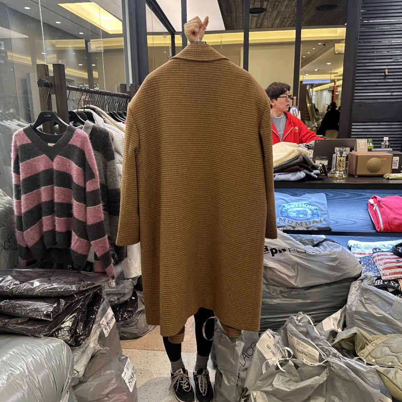 LE ETOILE東大門㊣代購女裝新品真品時尚25秋冬中長款大衣LE ETOILE中長款大衣